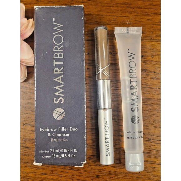 SHELFWARE Smartbrow Eyebrow Filler Duo .078 oz & Cleanser .5 oz BRUNETTE NIB